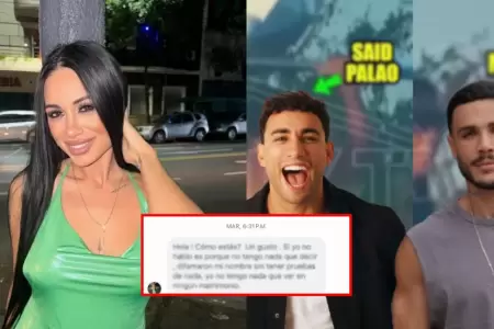 Argentina que aparece en el ampay se pronuncia