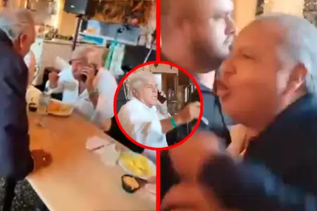 El extitular del MTC se dirigi� hacia el candidato presidencial y empez� a incre