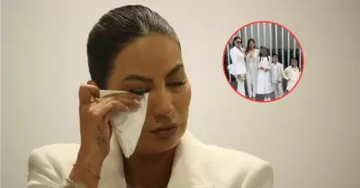 Pamela L�pez llora al asegurar que podr�a quedarse sin dinero para sus hijos