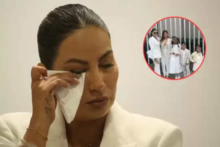 Pamela L�pez llora al asegurar que podr�a quedarse sin dinero para sus hijos