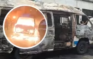 Nuevo caso de extorsi�n en el Callao: Sujetos incendian combi pese a que propietarios pagaban a banda criminal