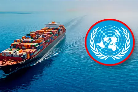 Buque de carga navegando por aguas internacionales bajo supervisi�n de organismo