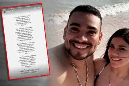 Salda�a confirm� la ruptura a trav�s de sus redes sociales.