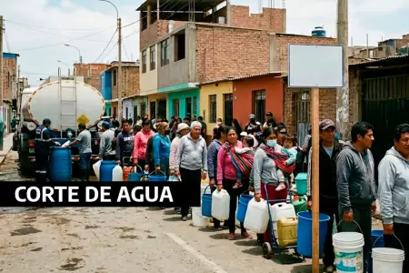Corte de agua en Lima el 29 y 30 de marzo.