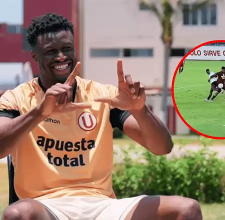 Sekou Gassama anot� su primer gol con Universitario