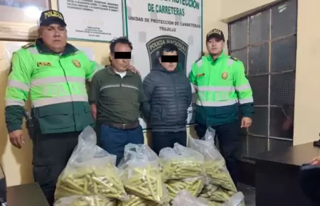Material explosivo fue hallado durante un operativo policial en Huamachuco.