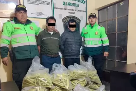 Material explosivo fue hallado durante un operativo policial en Huamachuco.