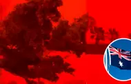 Australia: Cicl�n Narelle ti�e el cielo de rojo intenso y causa temor en la poblaci�n