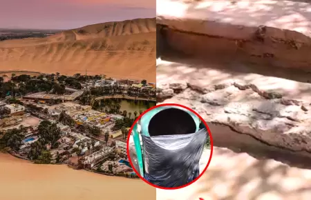 Oasis de la Huacachina en su peor momento tras presentas condiciones precarias y