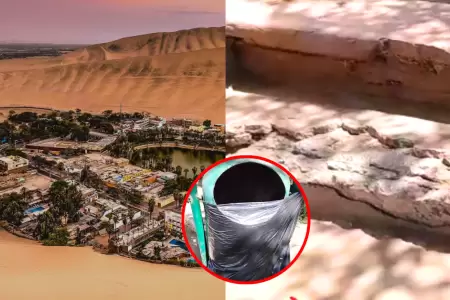 Oasis de la Huacachina en su peor momento tras presentas condiciones precarias y
