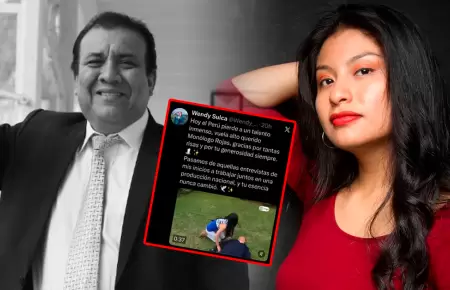 La cantante brind� un mensaje de disculpas por pol�mica despedida al humorista.