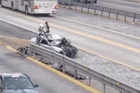 Accidente vehicular en V�a Expresa