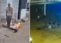 Vecinos de Anc�n amarran a delincuentes a postes y amenazan con prenderles fuego