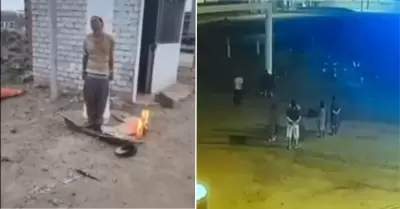 Vecinos amenazan con prender fuego a delincuentes en Anc�n
