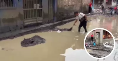 Nuevo desborde de r�o Sankirhuato inunda viviendas