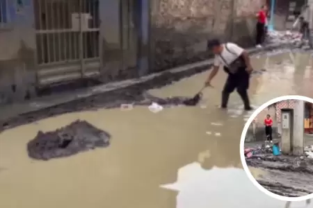 Nuevo desborde de r�o Sankirhuato inunda viviendas