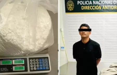 11 kilos de coca�na incautados: Paquete ser�a trasladado a Londres