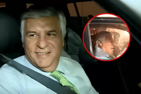 Arrojaron agua a Fernando 'Popy' Olivera en su llegada al debate presidencial