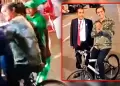 Candidato �lex Gonzales sorprende al llegar en bicicleta al Debate Presidencial