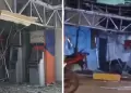 Explosivo detona contra cajeros autom�ticos y delincuentes roban m�s de S/22 mil