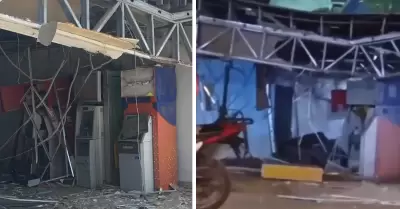 Detonan explosivo contra cajeros autom�ticos en Lur�n