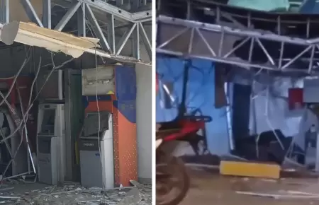 Detonan explosivo contra cajeros autom�ticos en Lur�n