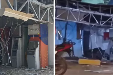 Detonan explosivo contra cajeros autom�ticos en Lur�n