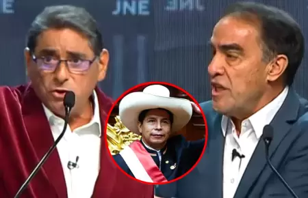 Carlos �lvarez arremete contra Yohny Lescano durante discusi�n en debate preside