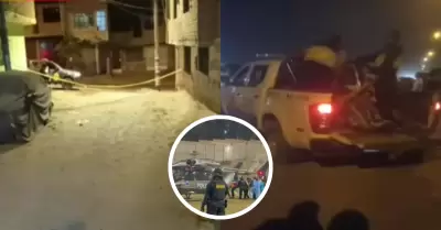 Polic�a de civil resulta herido de bala tras balacera en Ate