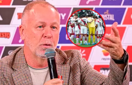 El t�cnico de la selecci�n brind� una conferencia de prensa tras el amistoso int