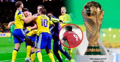 Suecia anot� el 3-2 a los �ltimos minutos del partido durante tensa jugada con 4