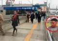 Usuarios del Metropolitano capturan a presunto ladr�n de celulares en la estaci�n Angamos