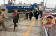 Usuarios del Metropolitano capturan a presunto ladr�n de celulares en la estaci�n Angamos