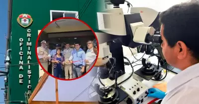 Inauguran laboratorio de criminal�stica en La Libertad