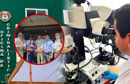 Inauguran laboratorio de criminal�stica en La Libertad
