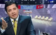 Paul Jaimes lleg� al debate presidencial y lanz� tajante mensaje contra sus contrincantes: "Sinverg�enzas"