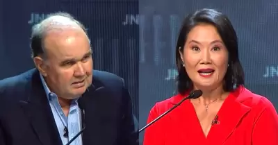 Keiko a Porky: "La mayor�a quiere que usted y yo vayamos a segunda vuelta"
