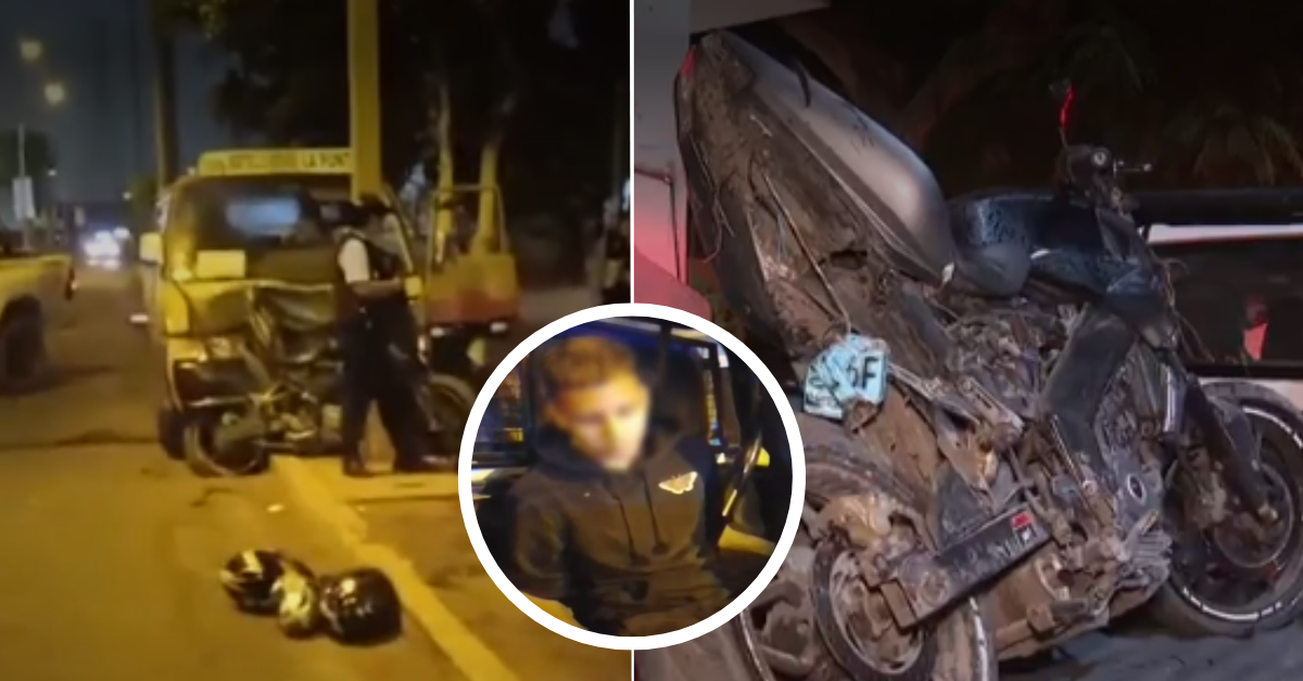 Sujetos intentan incendiar combi, pero chofer lo evita y los embiste: PNP detuvo a menor de 17 años implicado