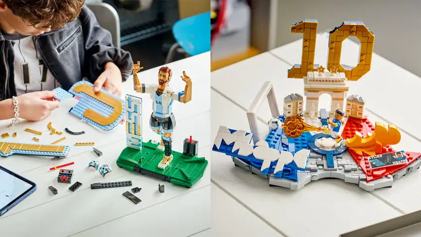 Minifiguras LEGO de Lionel Messi y Kylian Mbapp�