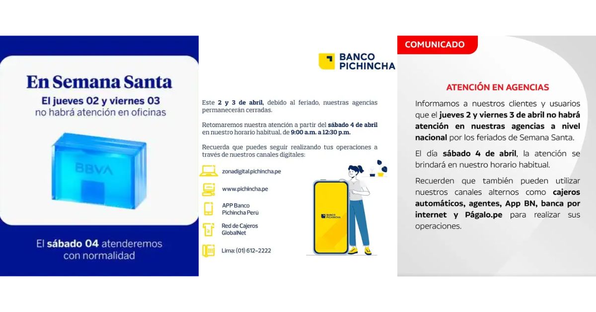 Conoce cu�les son los bancos que atender�n en el feriado largo