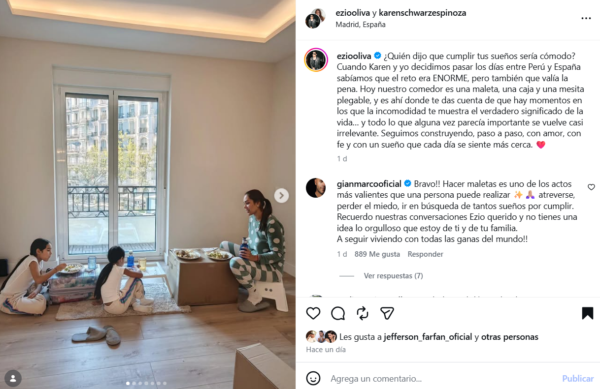 Ezio y Karen se mudan a Espa�a