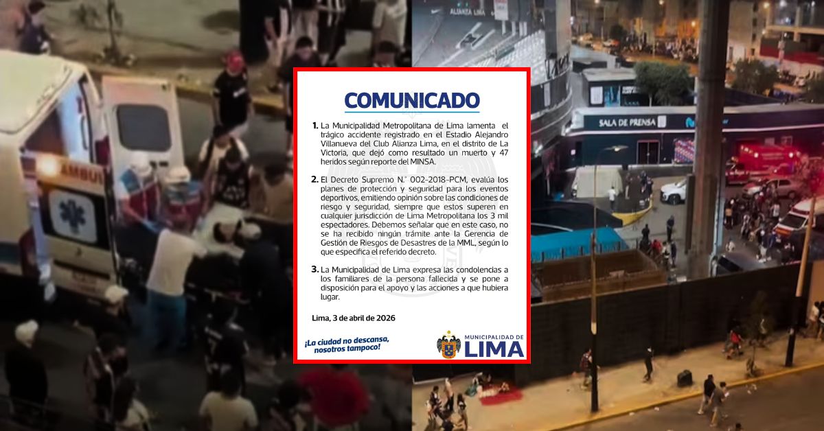 Tragedia en Matute: Municipalidad de Lima niega haber recibido trámites de seguridad para evento en el estadio