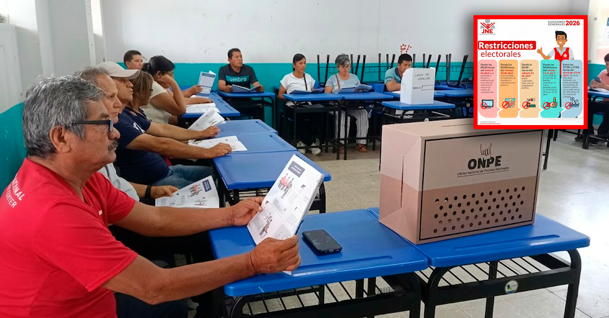Elecciones Generales 2026: conoce todas las restricciones electorales y su cronograma oficial