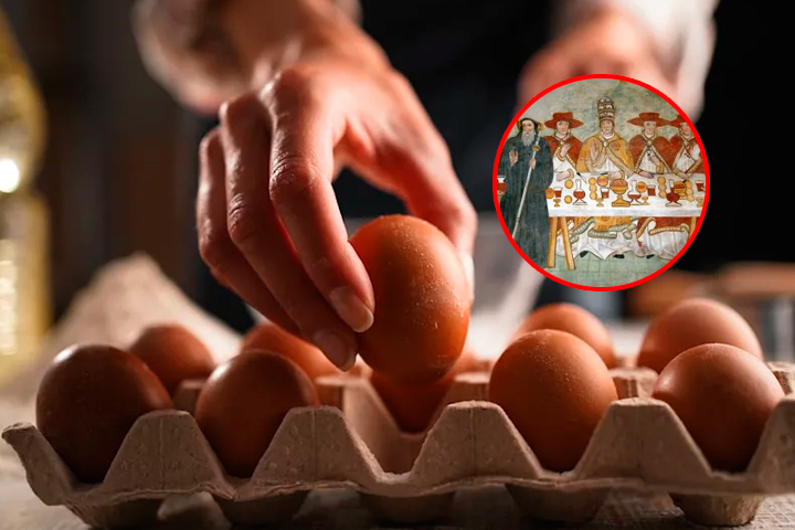 Comer huevo estaba prohibido durante la Cuaresma en la Edad Media. Al llegar la pascua, se celebraba su vuelta al consumo.