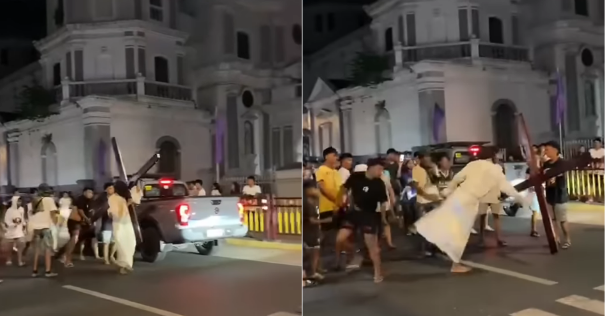 Actor de Jesús se revela en pleno viacrucis tras ser molestado por otros jóvenes: 