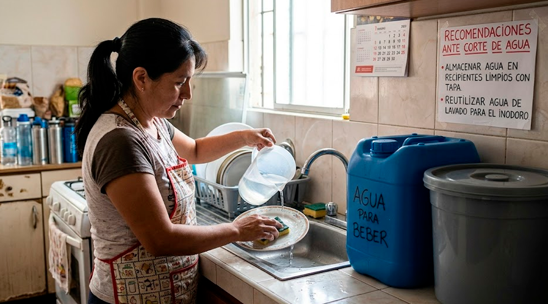 Corte de agua en distritos de Lima.