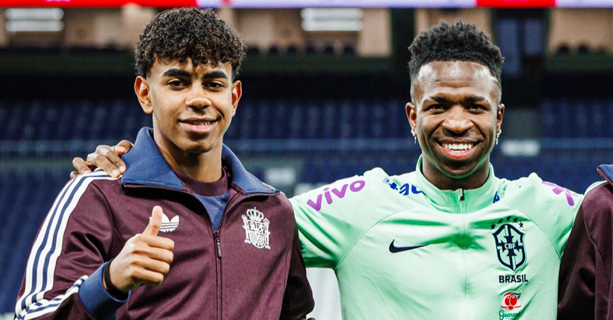 Vinicius Jr. invita a Lamine Yamal a luchar contra el racismo en el fútbol: "Podemos equilibrar estas cosas"