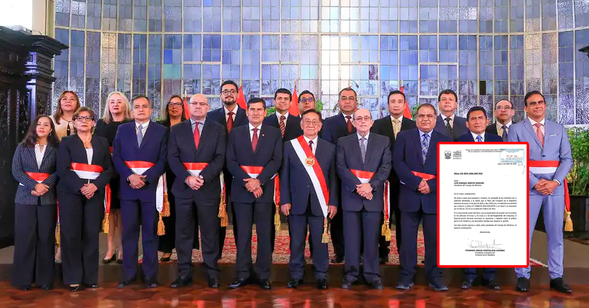 El Gabinete de Arroyo fue citado para el voto de confianza.