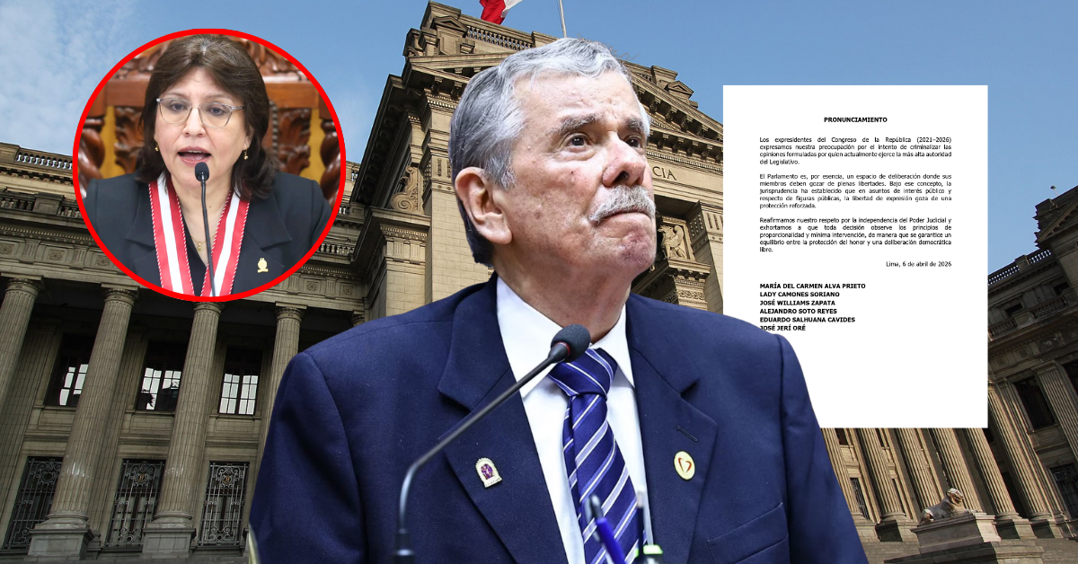 Expresidentes del Congreso respaldan a Fernando Rospigliosi y rechazan 