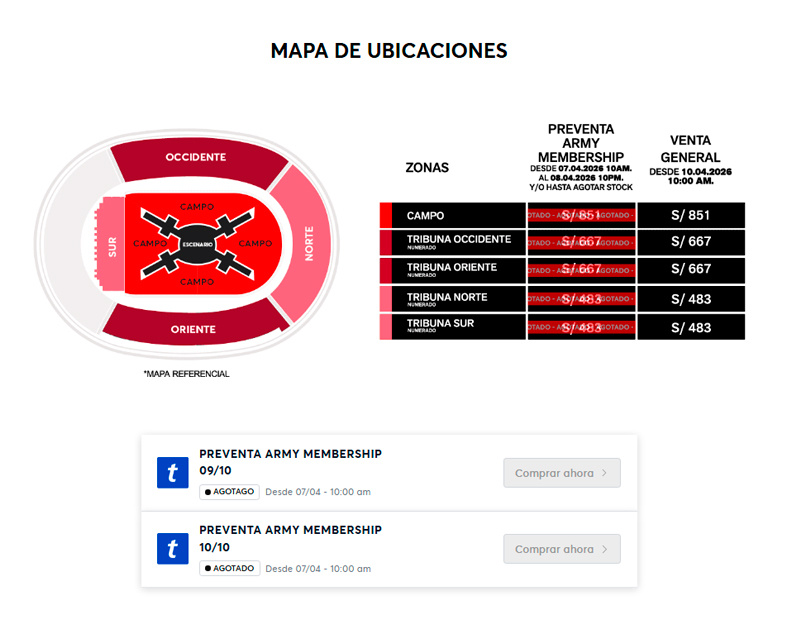 Preventa de entradas se agot� en menos de 4 horas.